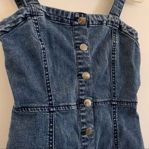 Aeropostale Button Down Fitted Jean Dress